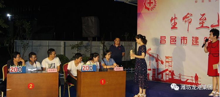 “昌邑市建筑工程安全知識競賽”在龍港?育秀園項(xiàng)目現(xiàn)場舉辦并取得圓滿成功！